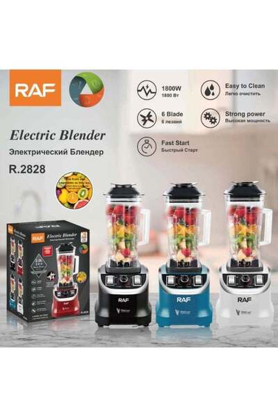 raf R.2828 Heavy Duty Blender Machine 1800W Professional Food Processor with ...
