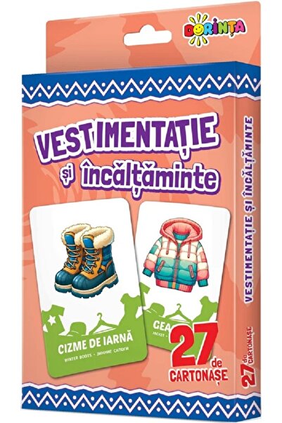Dorinta Vestimentatie si incaltaminte. 27 de cartonase