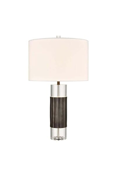 Siera Cylindrical lamp half black and crystal E 27 H 0019