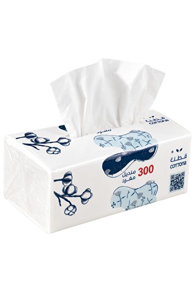 Generic Brand COTTONA Premium Facial Tissue Box, 300 Sheets, 2-Ply Soft Tissu...