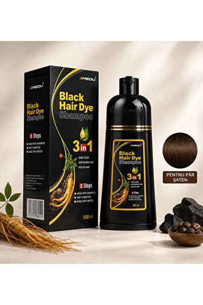 Generic Brand Șampon Colorant 3 în 1 pentru Păr Șaten, 500 ml – Colorare, Îng...