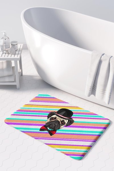 Monnhein End of the Series Cute Microfiber Non-Slip Base Machine Washable Bath Mat 50 X 80