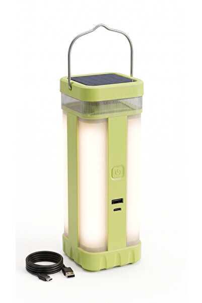 Primo Plus R0155 Solar & USB Rechargeable LED Camping Light & Emergency Lante...