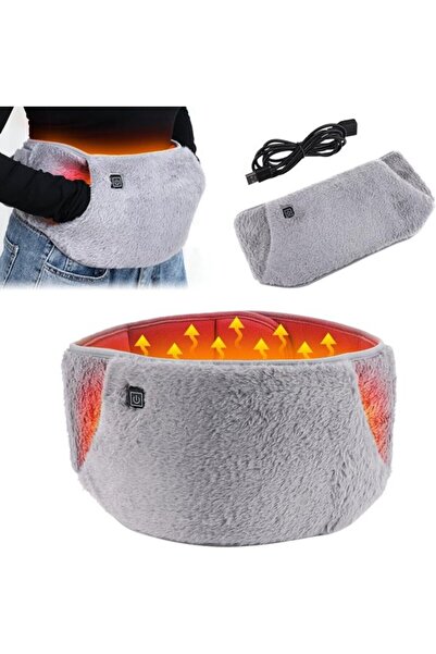 STARSTAR Heated Lumbar Support Belt - 2-in-1 Hand Warmer - Grey
