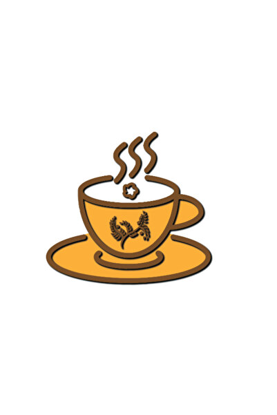 Gabcom Tablou Multilayer din Lemn - Coffee Cup1 - , Dimensiune 30 x 30 cm, De...