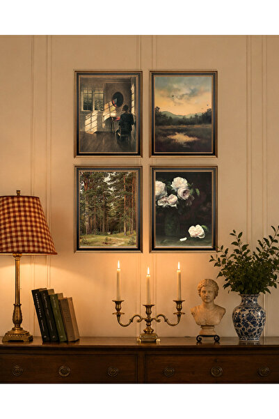 Vetro Design The Peace of Solitude Vintage Framed Painting