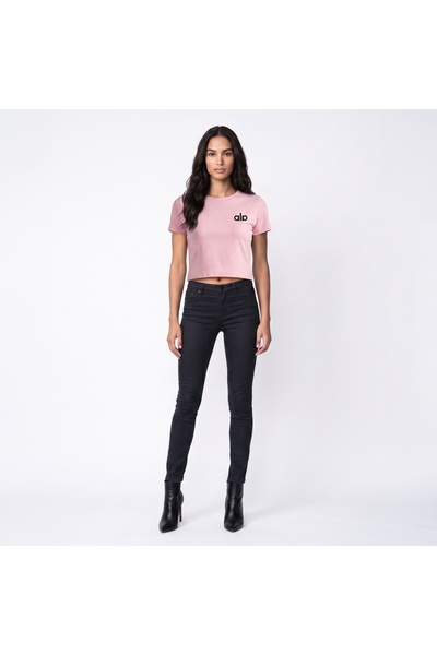 ZAVIXO Women's Slim Fit Crop Sports T-Shirt – Premium Cotton Basic Activewear...