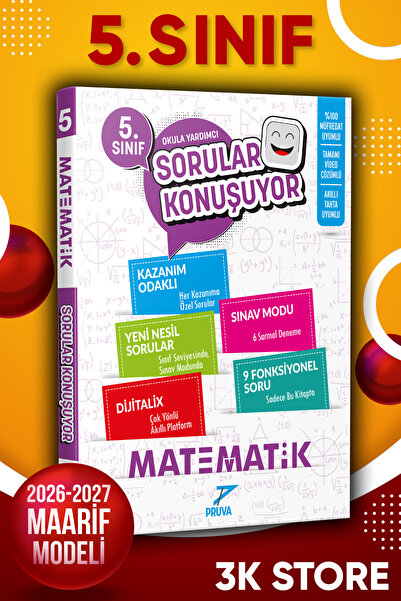 Pruva Akademi 2026-2027 Müfredat Pruva 5. Sınıf Matematik Sorular Konuşuyor S...