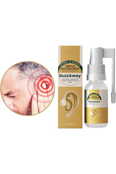 Bellvita Tinnitus Relief Spray 30ml - Earwax Cleaning Spray & Tinnitus Relief...