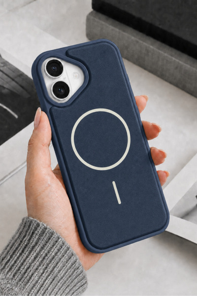 WANNA PROTECT Iphone 17 Uyumlu Magsafe Destekli Vegan Deri Görünümlü Premium ...