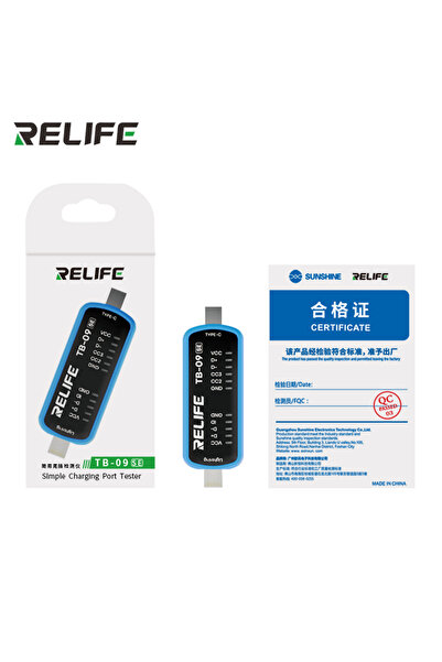 Choice TB-09 SE RELIFE TB-09 SE Charging Port Tester for iPhone Android Light...