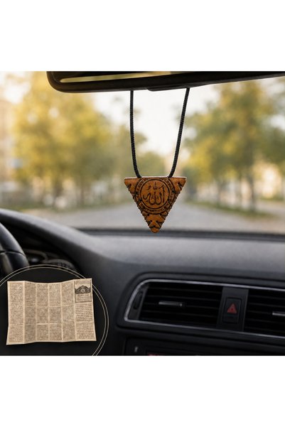HER ŞEY NOTA www.herseynota.com Embroidered Triangle Car Rearview Mirror Orna...