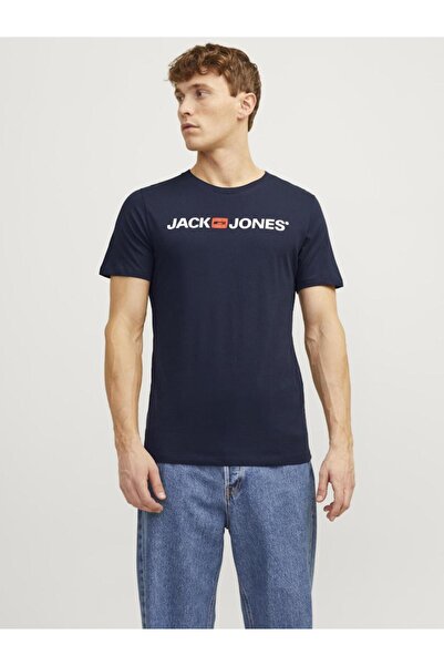 Jack & Jones Μπλούζα κοντομάνικη ανδρική "Cord old logo" μπλε
