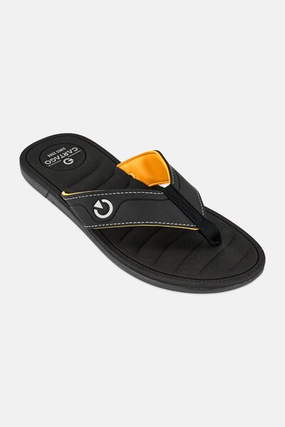 Cartago Men Carunha Dedo Slip On Slippers, Black
