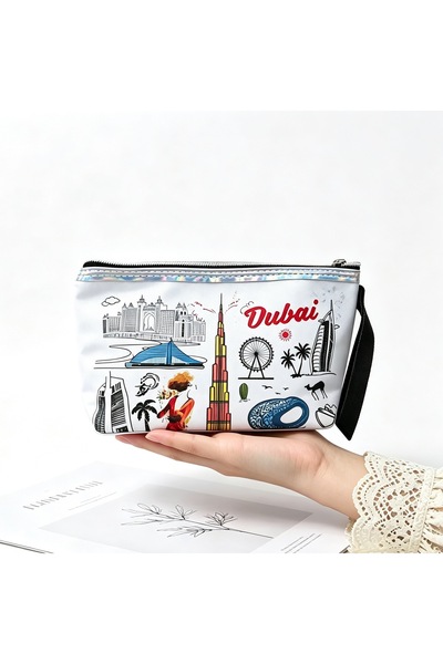 ARIANA Stylish Dubai Print Clutch Bag for Ladies, Fashionable Small Square Ev...