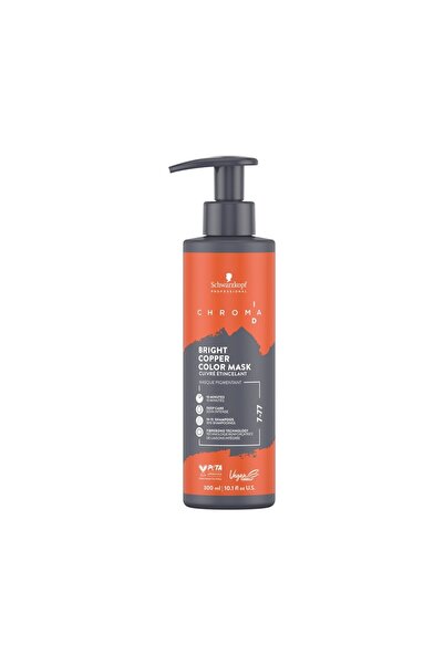 schwarzkopf professional ChromaID Φωτεινό Χαλκός 7-77 Μάσκα Χρώματος (300ml)