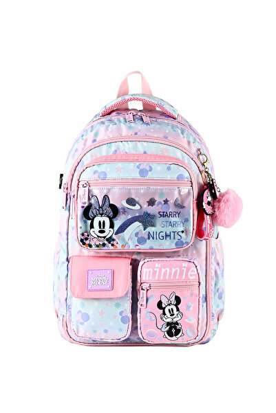Faber Castell Minnie Ice Lx Starry İlkokul Çantası, Tek Bölmeli,Su İtici Bask...