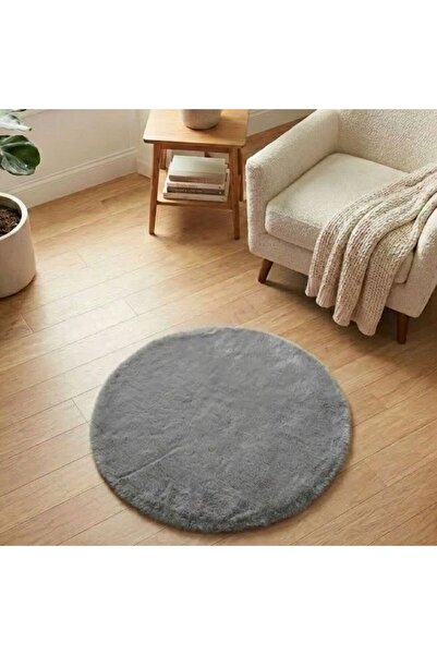 Romantic COVOR 080cm ROTUND DARK GREY