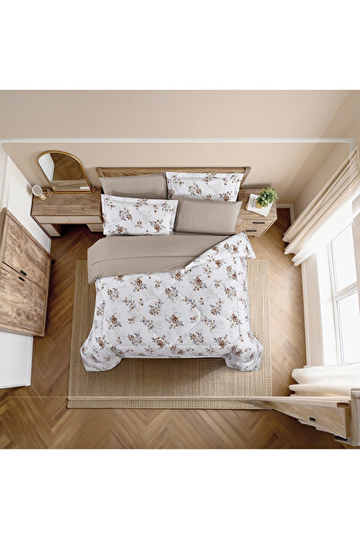unique home collection طقم لحاف فريد من نوعه من القطن 100% لجميع المواسم، 6 ق...