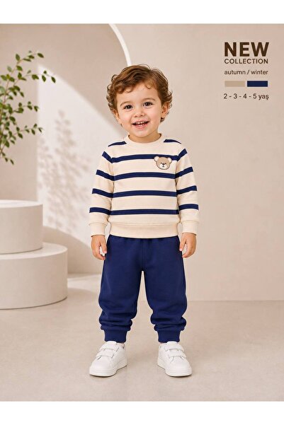 Milanlı Kids Boy's Top and Bottom 100% Cotton Seasonal Set