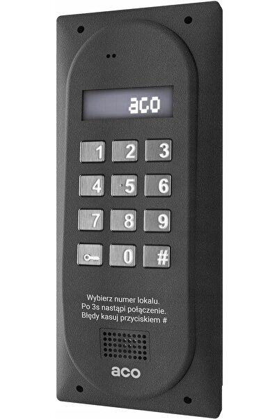Aco CDNP8ACC interfon ST pentru 3 familii, 3x unifon smart-d negru, 12 teleco...