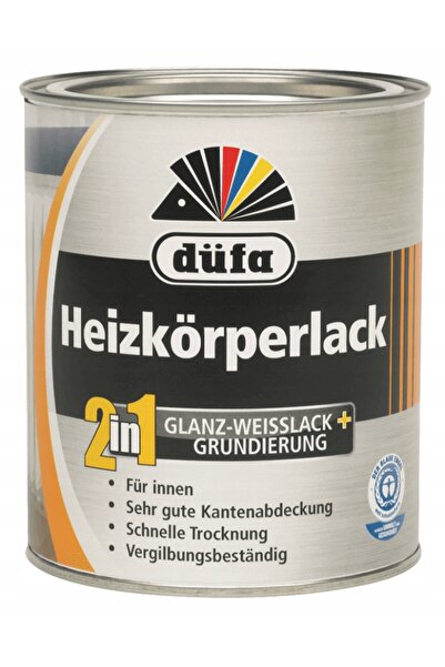Düfa Vopsea acrilică albă DUFA HEIZKORPERLACK 0,75L pentru temperaturi ridicate