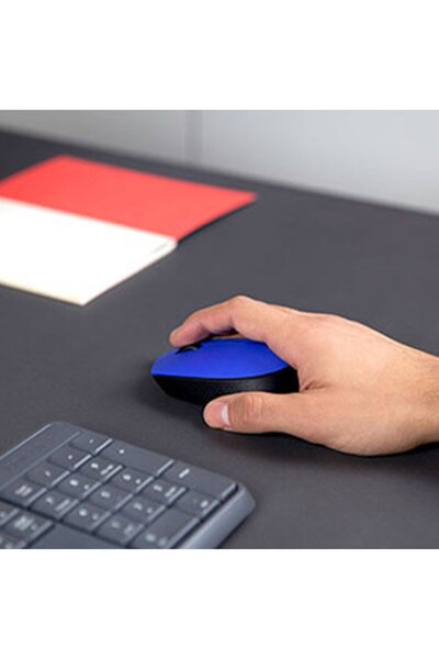logitech Mouse wireless M171 Albastru