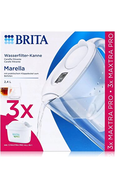 BRITA Marella 2.4 l cană filtrantă albă + 3 filtre