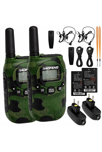 NO BRAND KIT 2x BAOFENG BF-T6 RADIO CU UNDE SCURTE RAZĂ LUNGĂ DE ACȚIUNE PÂNĂ...