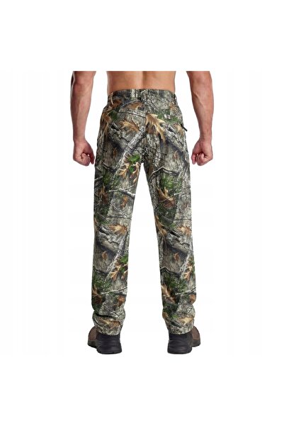 NO BRAND Pantaloni tactici pentru bărbați, din material softshell, căptușiți ...