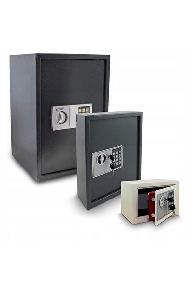 NO BRAND Seif electronic de casă cu blocare prin cod PIN + 2 chei