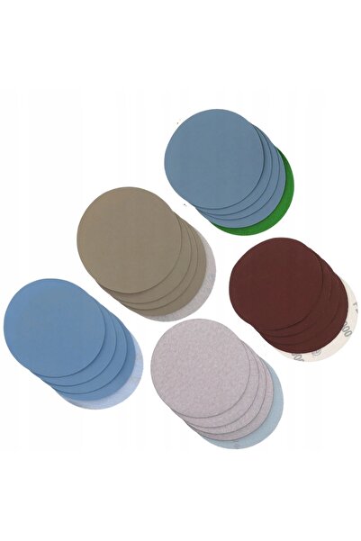 NO BRAND Șmirghel 100mm 25 bucăți granulație 1000-5000 cu prindere tip arici