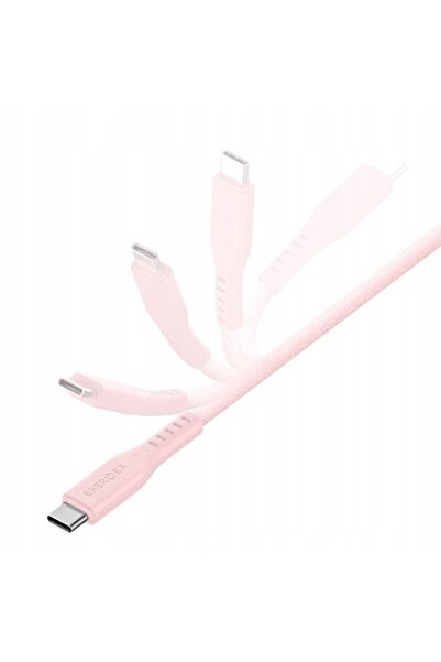 NO BRAND Cablu ENERGEA Flow USB-C - USB-C 1.5m 240W 5A Încărcare rapidă PD roz