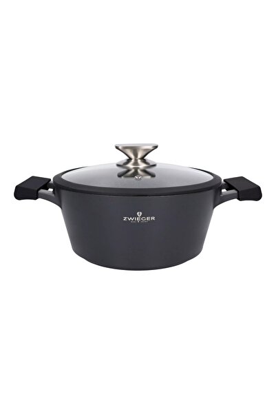 ZWIEGER BLACK STONE Set de 6 oale și capace + cratiță Practi Plus