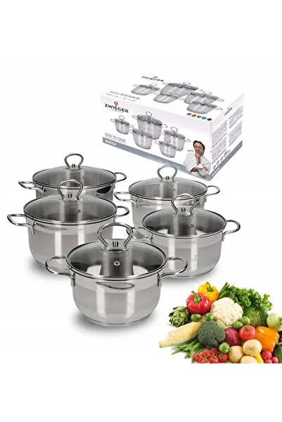 ZWIEGER Set de oale ROCCA 10 piese + Tigaie 20, 24, 28 cm + capace