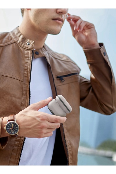 NO BRAND Husă pentru AirPods Pro 2 gen, UNIQ Lyden, din piele, delicată, moale
