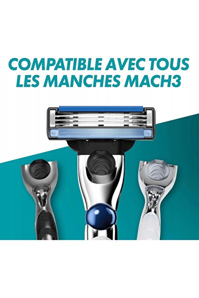 Gillette Lame de rezervă Mach3,3 pentru aparat de ras, 15 bucăți