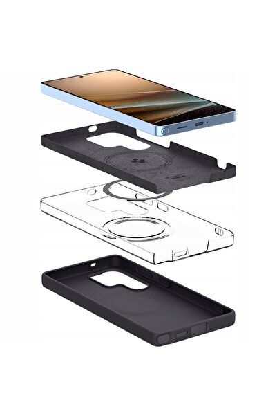 Spigen Husă pentru Galaxy S25 Ultra, din silicon, compatibilă cu MagSafe, sub...