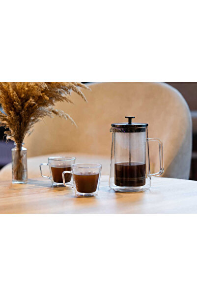 NO BRAND VIALLI DIVA CANĂ CU FILTRU CU PISTON ȘI PERETE DUBLU PENTRU CAFEA, C...