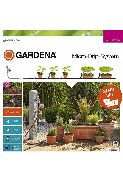 Gardena KIT DE START SISTEM DE MICRO-IRIGAȚIE PRIN PICURARE CU FURTUN DE 15M