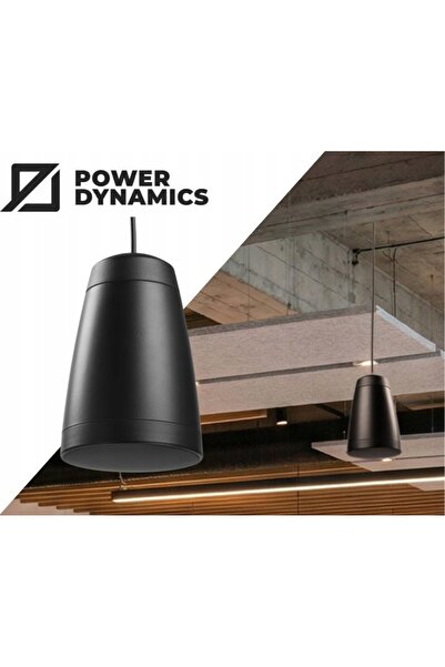 NO BRAND Difuzor suspendat de tavan Premium, negru, 6.5”, 100V, Power Dynamics