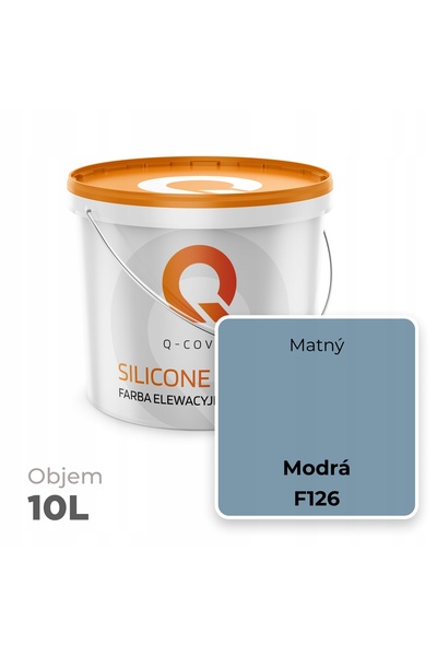 NO BRAND Vopsea pentru fațade siliconice, albastru F126, 10L, Producător