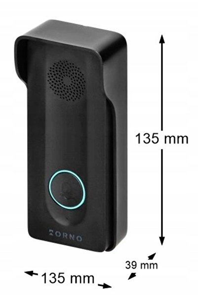 Orno Panou exterior pentru sonerie wireless, baterie externă etanșă reîncărca...