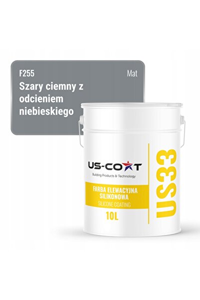 NO BRAND VOPSEA SILICONICĂ PENTRU FAȚADE, 10 L, GRI ÎNCHIS, ALBASTRU, F255 UV