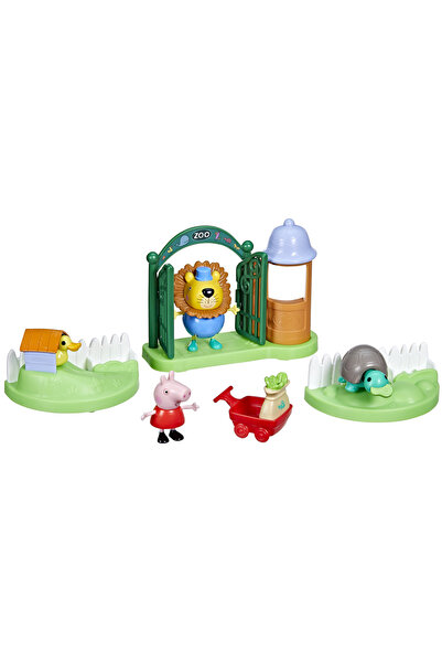 Hasbro PEPPA PIG CĂLĂTORIE LA GRĂDINA ZOO CU CUMPĂRĂTURI + SET DE JOACĂ CU 2 ...