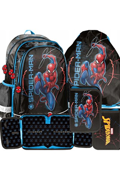NO BRAND Rucsac școlar Spiderman pentru băieți 1-3 SP23PA