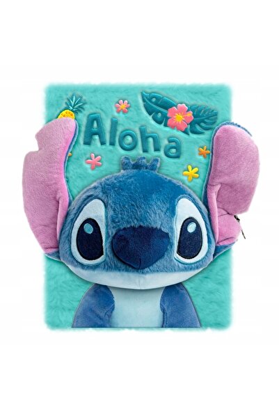 NO BRAND Jurnal A5 3D Plușat Lilo și Stitch Ohana