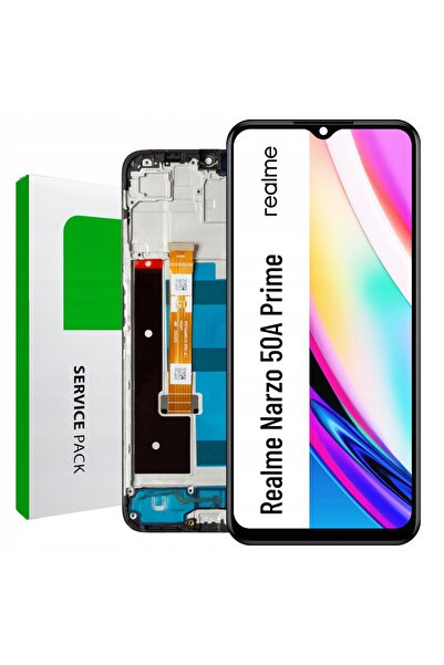 NO BRAND Display LCD pentru Realme Narzo 50A Prime, Ecran IPS, Ramă, Original...