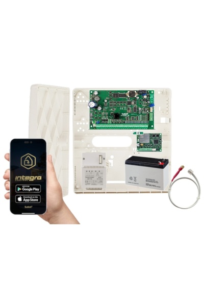 SATEL KIT DE ALARMĂ INTEGRA 32 BATERIE REÎNCĂRCABILĂ MODUL DE ALARMĂ GSM LTE ...