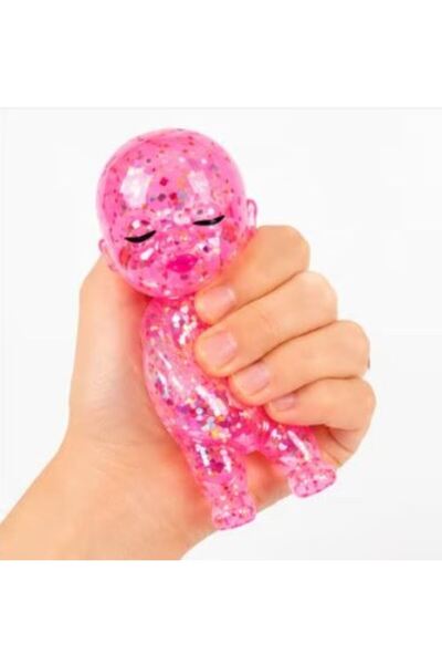 OEM Bebelus Squishy cu Sclipici, 14 cm, Jucarie Antistres Senzoriala, Slow Ri...
